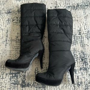 Pedro Garcia nylon black platform boot size 36. Made in Spain.